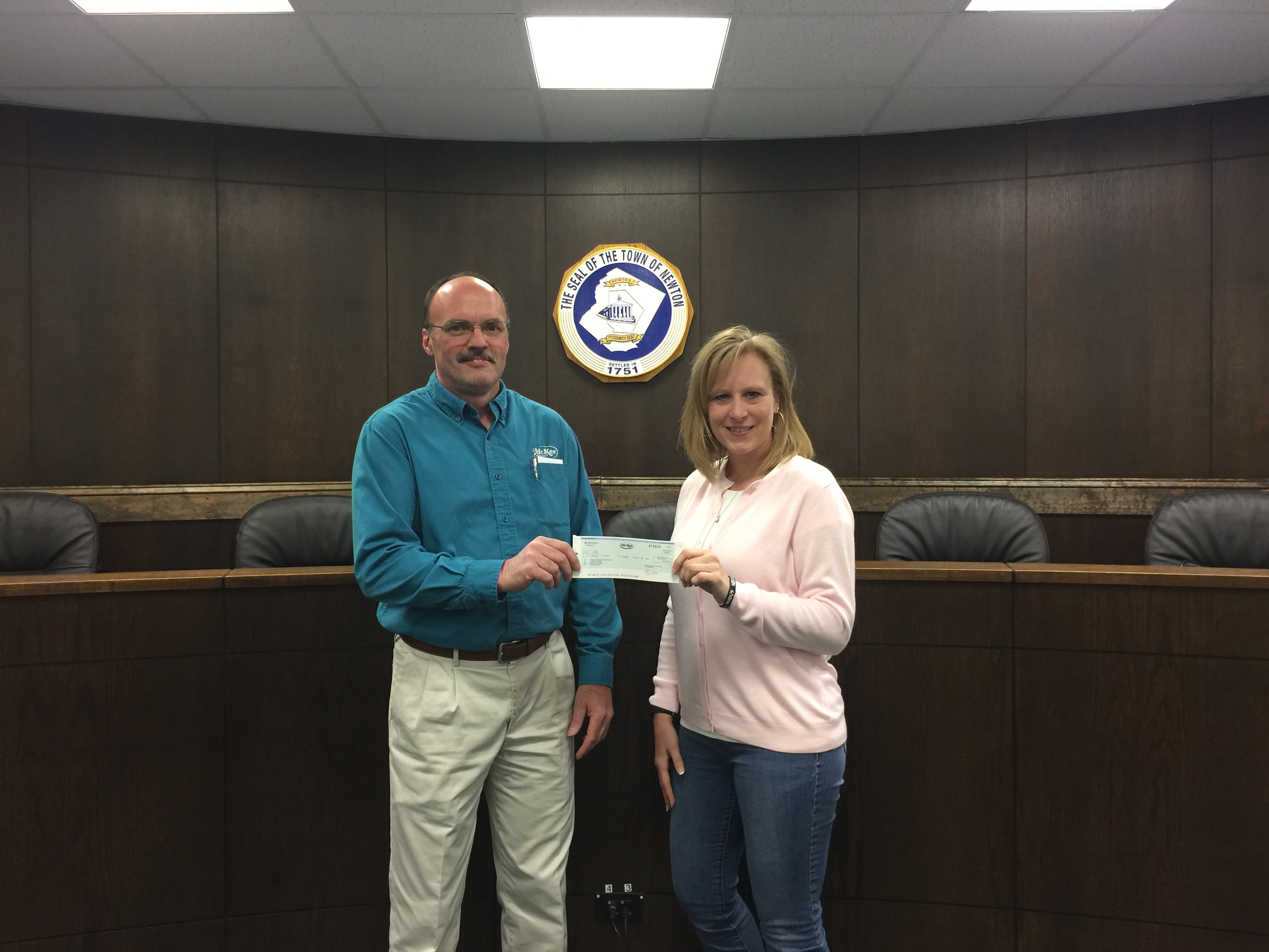 Stillings and Danielson Check for Pavilion